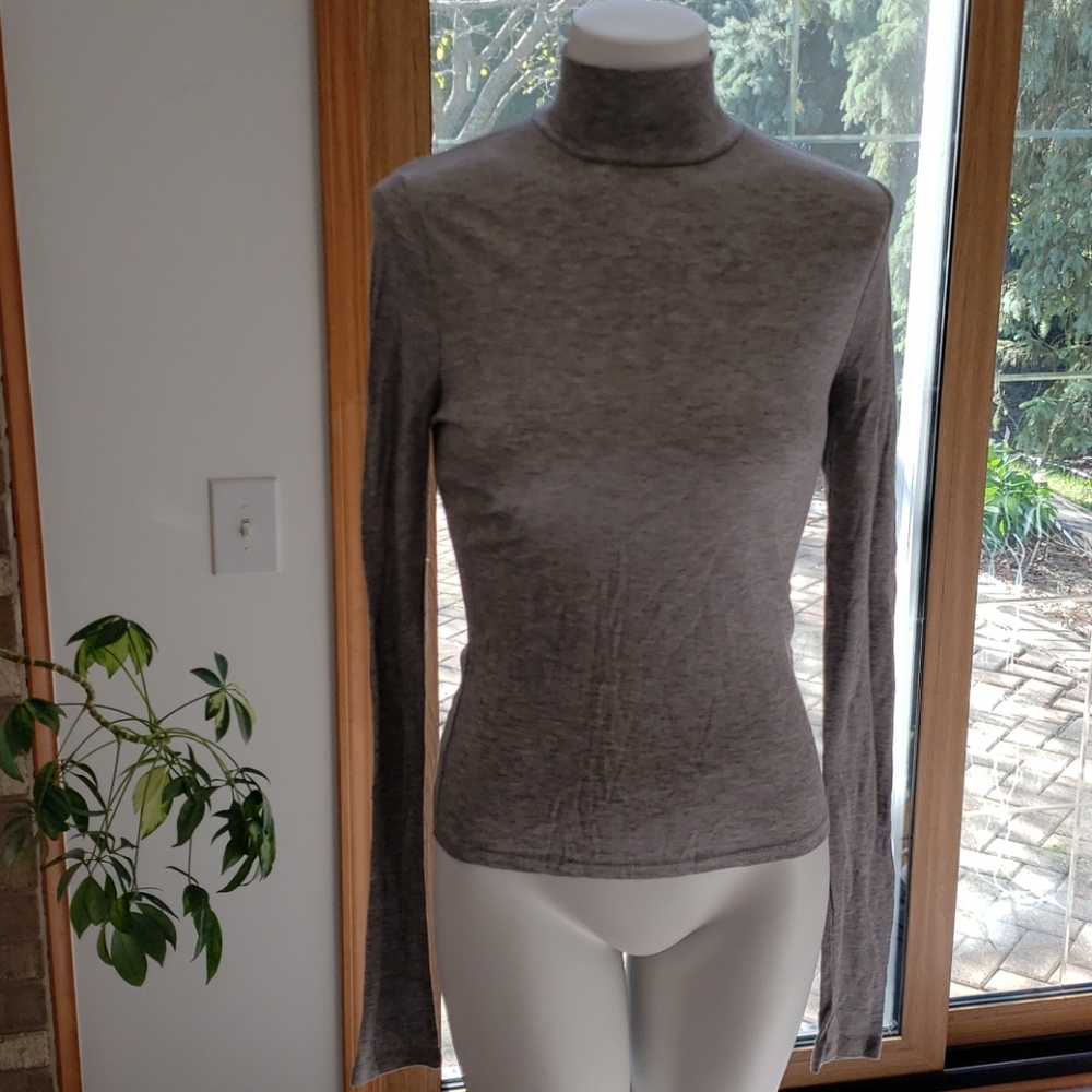 TOPSHOP ribbed mock turtleneck